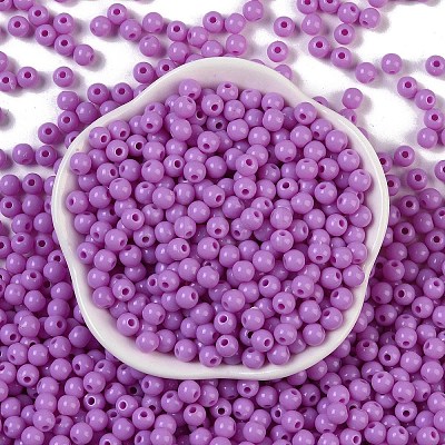 Opaque Acrylic Beads SACR-A007-01C-25-1