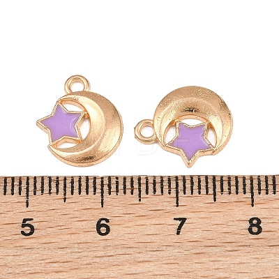 Alloy with Enamel Charms AL-CBA9C31-01G-B-1
