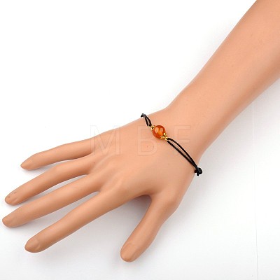 Carnelian(Dyed) Adjustable Link Bracelets BJEW-JB01554-04-1