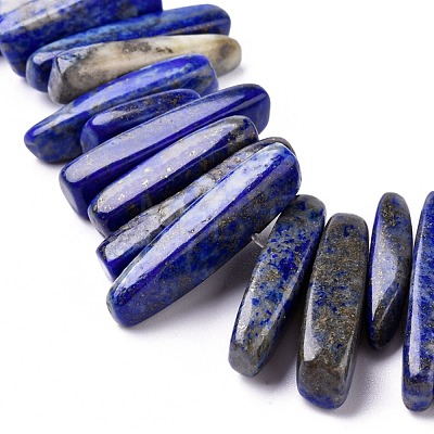 Natural Lapis Lazuli Chip Beads Strands X-G416-A13-1