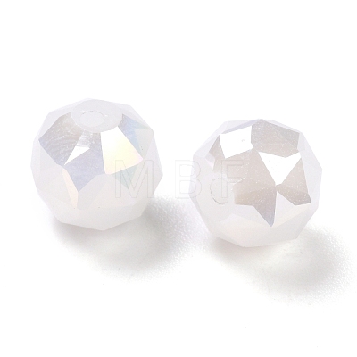 Electroplate Opaque Glass Beads EGLA-B003-02A-06-1