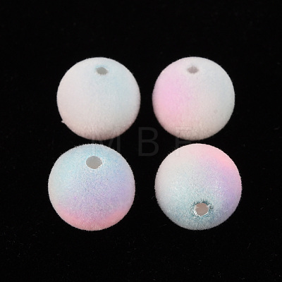 Flocky Plastic Beads KY-Q056-024D-1