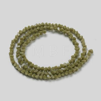 Glass Beads Strands GLAA-L031-01-C08-1