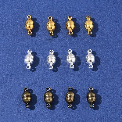 12 Sets 3 Colors Brass Magnetic Clasps KK-FS0001-55B-1