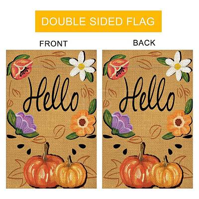 Vertical Double Sided Garden Flag AJEW-WH0116-001A-01-1
