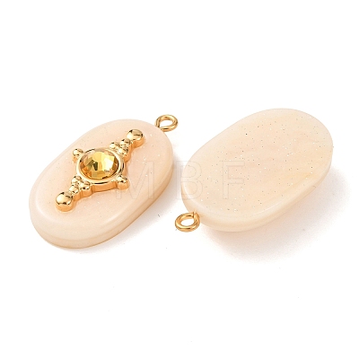 304 Stainless Steel Resin Pendants STAS-F352-01G-02-1