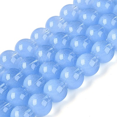 Transparent Glass Imitation Cat Eye Beads Strands GLAA-Q110-01C-05-1