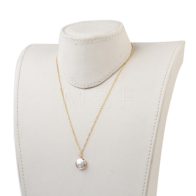 Plated Natural Baroque Pearl Keshi Pearl Beads Jewelry Sets SJEW-JS00977-1