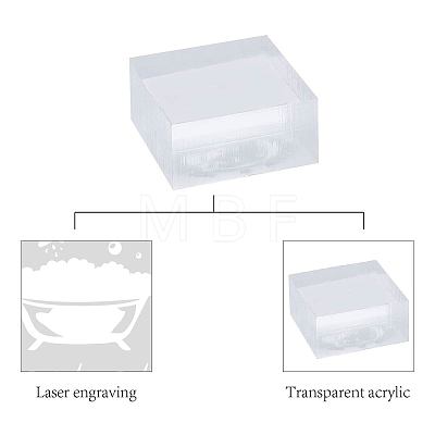 Clear Acrylic Soap Stamps DIY-WH0441-001-1