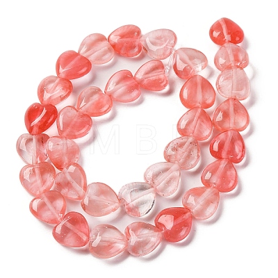 Cherry Quartz Glass Beads Strands G-I372-A02-01-1