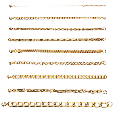 304 Stainless Steel Chain Bracelets STAS-TA0004-58-1