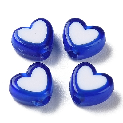 Heart Acrylic Beads TACR-S117-04E-1