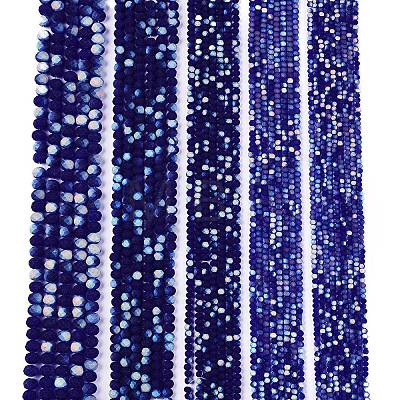 Transparent Glass Beads Strands X-EGLA-A044-T8mm-MB06-1