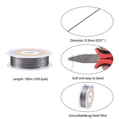 Unicraftale Steel Wire TWIR-UN0001-02-0.3mm-1