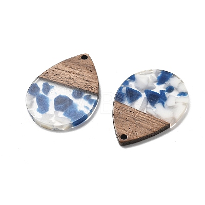 Resin and Walnut Pendants FIND-R051-15A-1