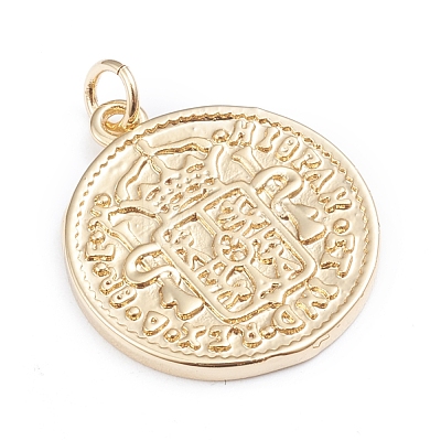 Brass Pendants ZIRC-I042-02G-1