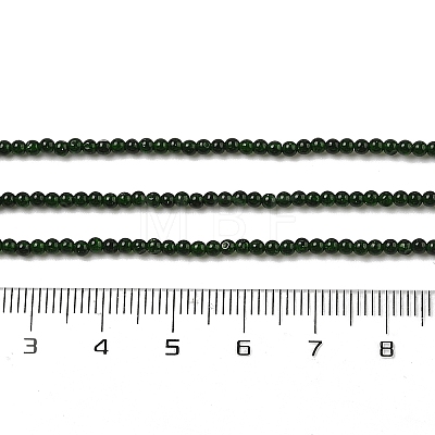 Synthetic Green Goldstone Beads Strands G-G189-B03-04-1