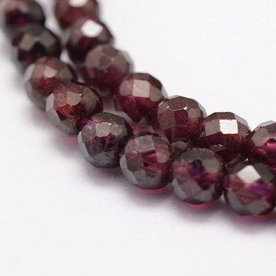 Natural Garnet Beads Strands X-G-F460-28-1