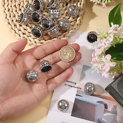 16Pcs Tibetan Style Zinc Alloy Pendant Bails FIND-CA0011-75C-1