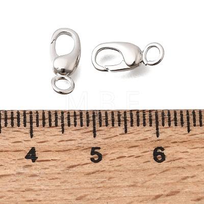 Brass Lobster Claw Clasps KK-C255-10P-1