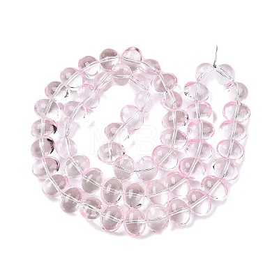 Transparent Electroplate Glass Beads Strands EGLA-N012-06F-1