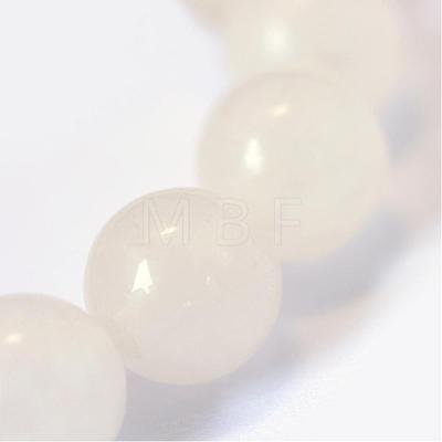 Natural White Jade Round Bead Strands G-E334-4mm-13-1