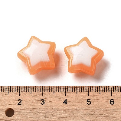 Imitation Jelly Transparent Acrylic Beads SACR-R741-03D-1