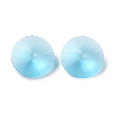 Frosted Glass Rhinestone Cabochons RGLA-G022-01B-202-1