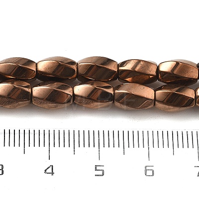 Electroplated Synthetic Magnetic Hematite Beads Strands G-P545-G01-02D-1