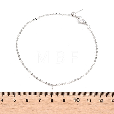 2MM Brass Ball Chain Bracelet Making KK-D238-01P-1