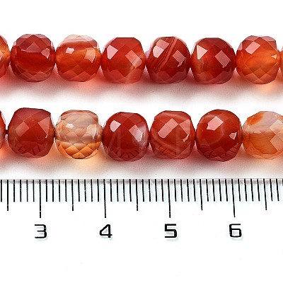 Natural Agate Dyed Beads Strands G-H028-A08-02-1