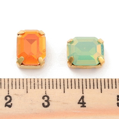 Rectangle Opal Sew On Rhinestones RGLA-G024-01A-G-1