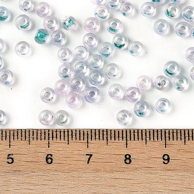 Transparent Inside Colours Glass Seed Beads SEED-A032-04H-1