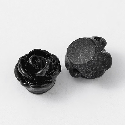 Rose Flower Opaque Resin Beads X-CRES-B1029-A26-1