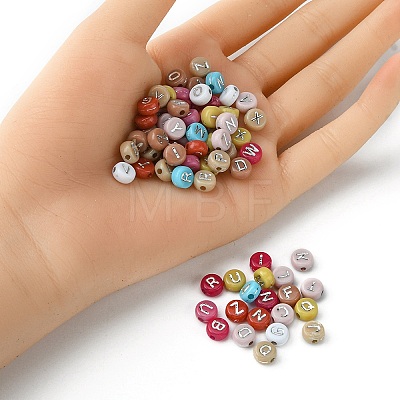 Opaque Mixed Color Acrylic Beads MACR-YW0002-48B-1