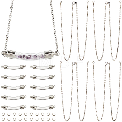10Pcs 304 Stainless Steel Pendants Necklaces NJEW-SC0001-42-1