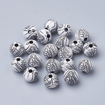 Craft Style Acrylic Beads MACR-Q226-05B-8mm-1