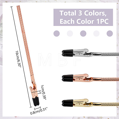   3Pcs 3 Colors Iron Bracelet Helpers TOOL-PH0001-74-1