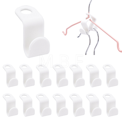 Gorgecraft 50Pcs ABS Plastic Hook Hangers KY-GF0001-13-1