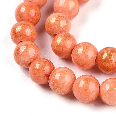 Natural Mashan Jade Beads Strands G-A255-A01-02J-1