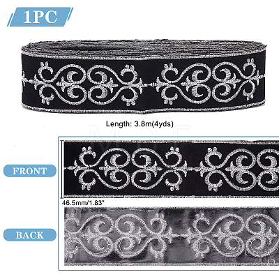 Ethnic Style Polyester Ribbon OCOR-WH0047-56A-01-1