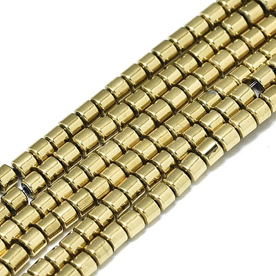 Electroplate Non-magnetic Synthetic Hematite Beads Strands G-S352-72-1