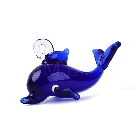 Handmade Lampwork Pendants LAMP-N034-23A-1