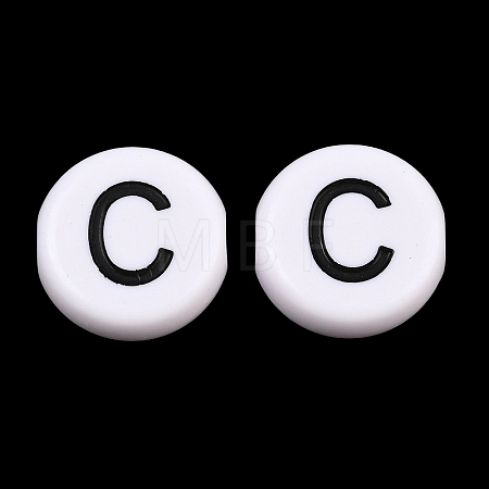 Opaque Acrylic European Beads AC-CBA3BDD-01C-1