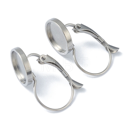 Tarnish Resistant 304 Stainless Steel Leverback Earring Findings KK-H152-09C-P-1