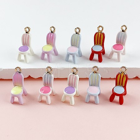 Alloy Enamel Pendants ENAM-A012-13G-1