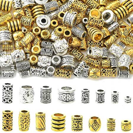160Pcs 16 Styles Tibetan Style Zinc Alloy Beads TIBEB-YW00010-41-1