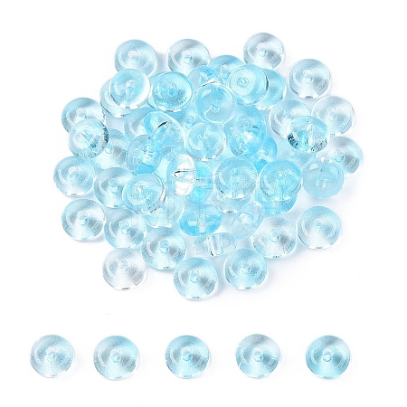 Electroplate Transparent Colours Rainbow Glass Seed Beads SEED-T007-03B-1