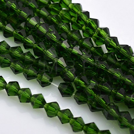 Faceted Bicone Glass Beads Strands EGLA-P017-4mm-11-1