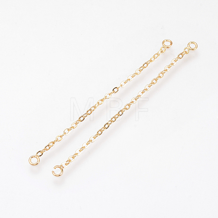 Brass Chain Links connectors KK-Q735-163G-1